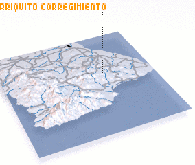 3d view of Corregimiento Vallerriquito